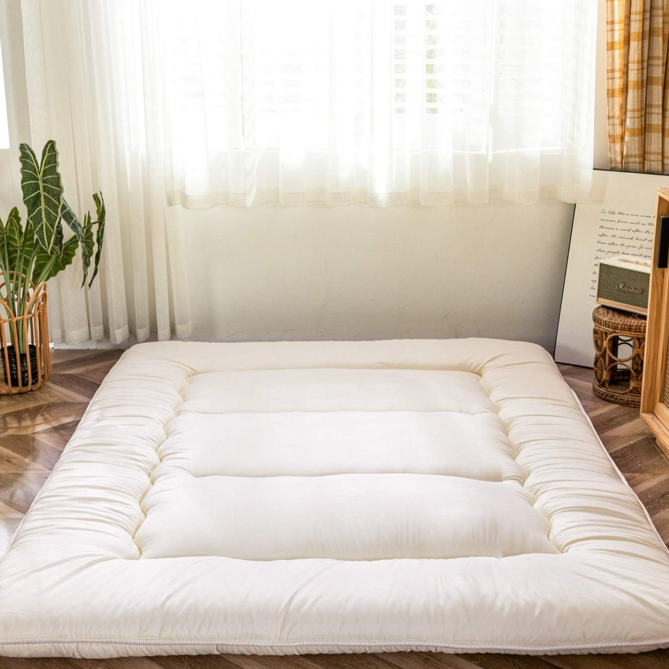 Matelas futon japonais pliable – coton respirant