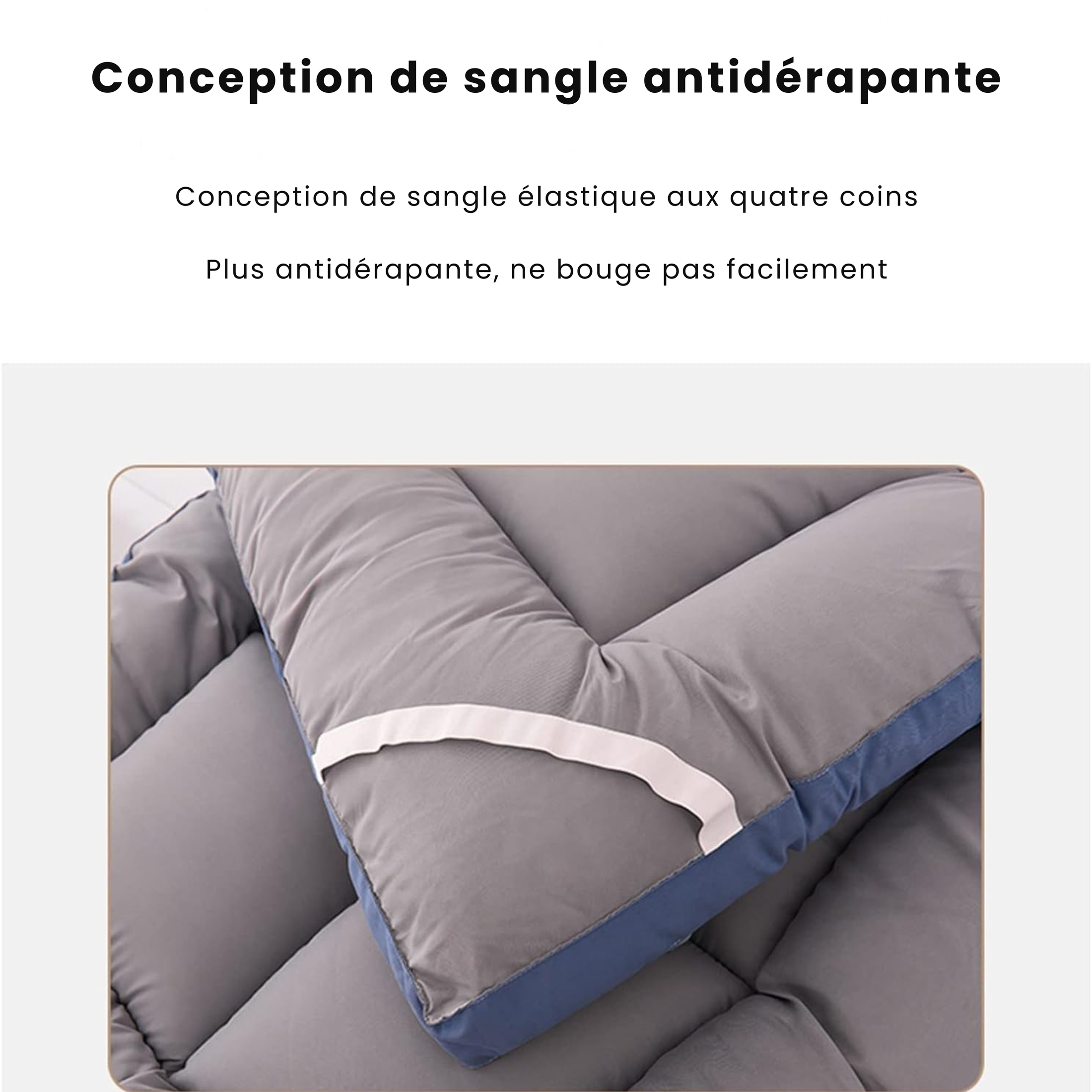 Matelas futon pliable avec coussin intégré – Confort nomade et gain de place