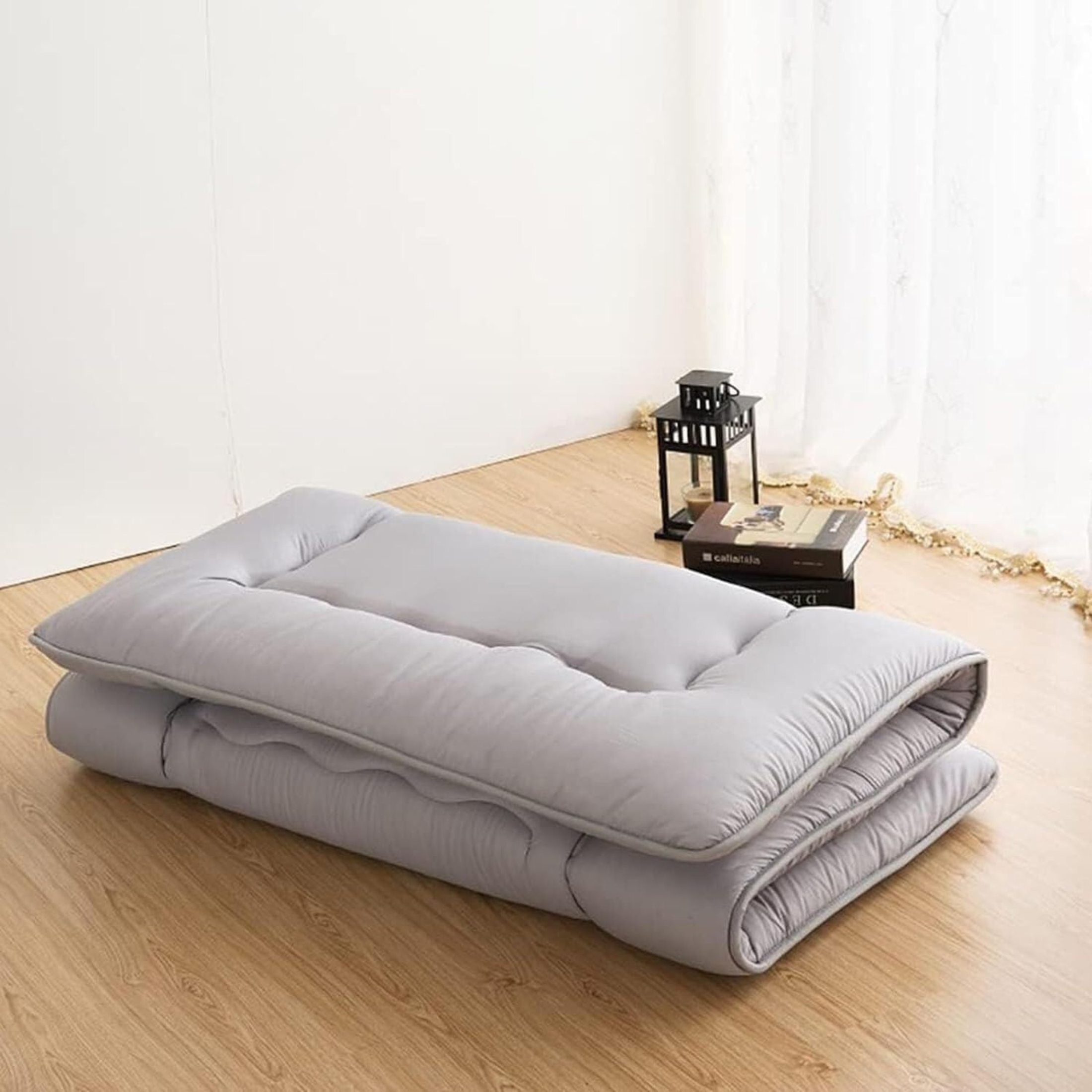 Futon japonais – Matelas futon de sol épais, pliable et respirant – futon confortable et facile à ranger