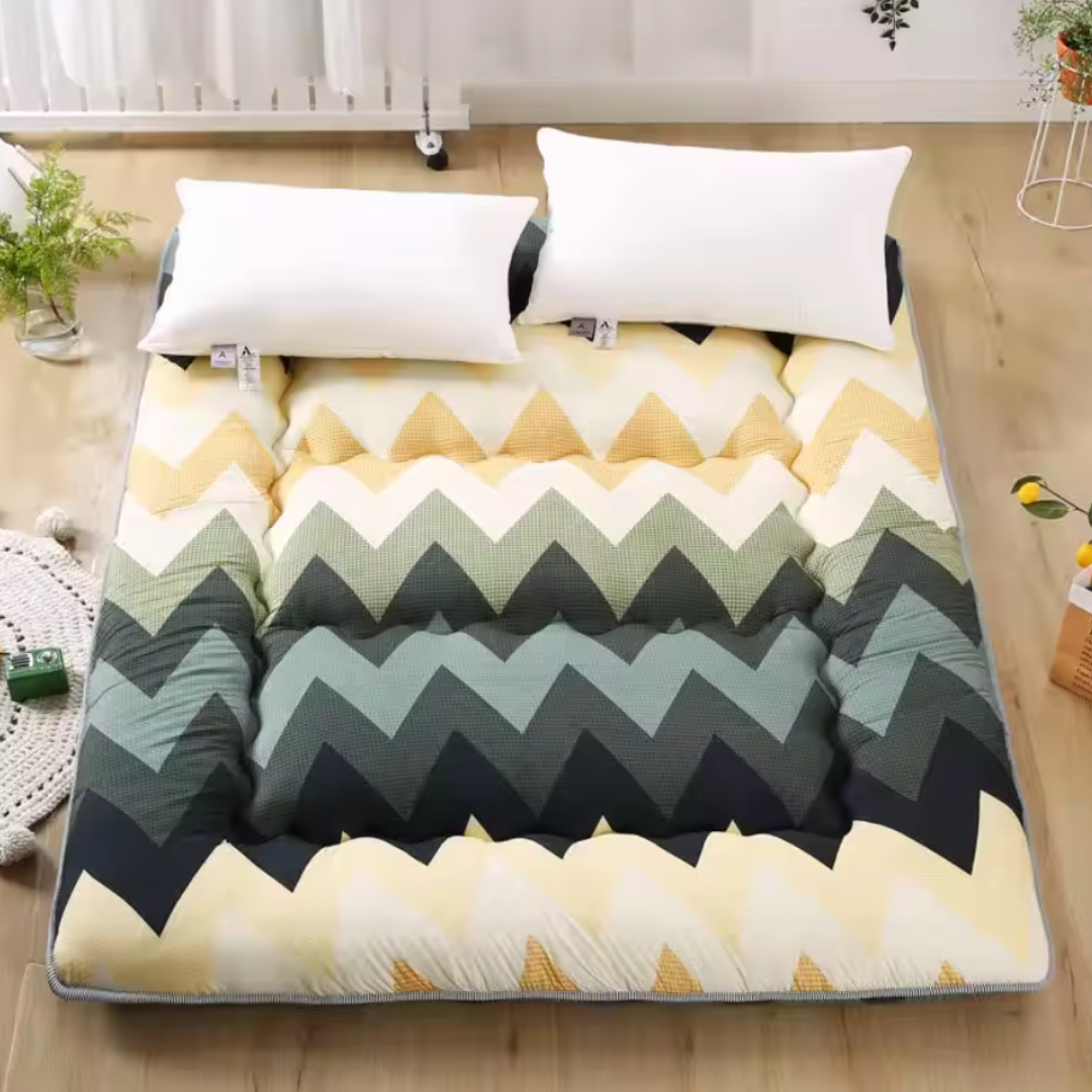 Futon japonais – Matelas futon de sol épais, pliable et respirant – futon confortable et facile à ranger